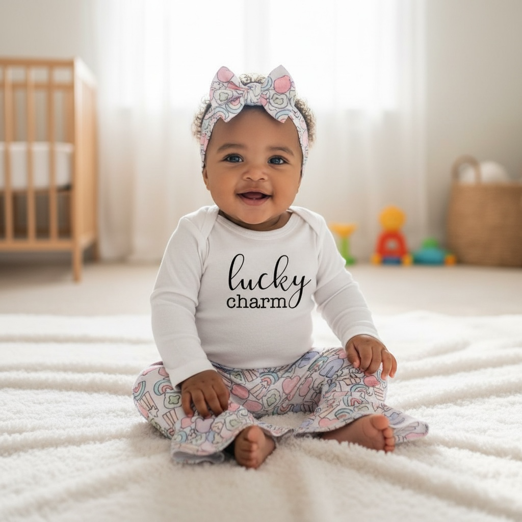 Lucky Charm St. Patrick's Day Bell Bottom Outfit