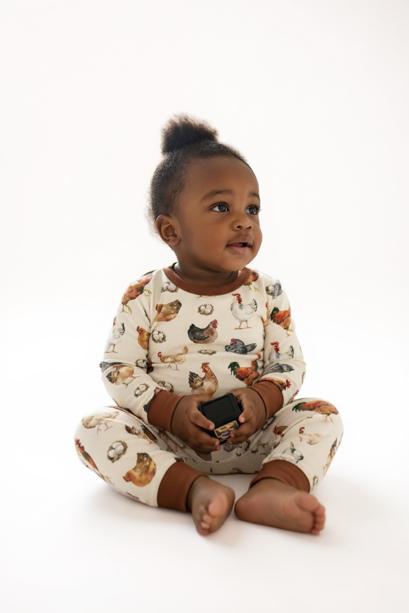 Chicken Bamboo Toddler 2 Piece Set