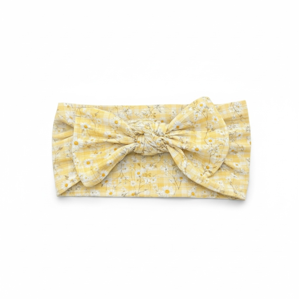 Yellow Daisy Bamboo Bow