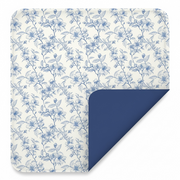Blue Vintage Floral Bamboo Blanket