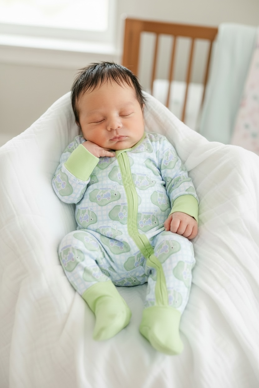 Golf Bamboo Zipper Romper