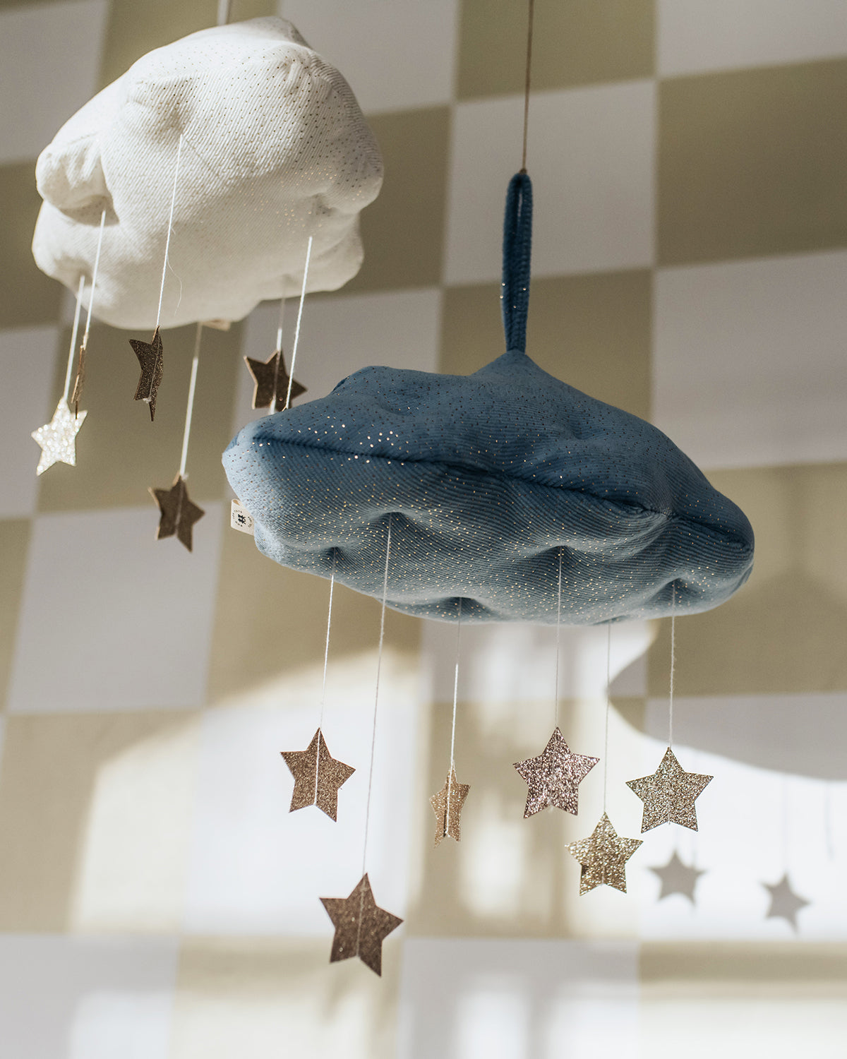 Plush Picca Loulou Cloud Corduroy White With Stars 13"