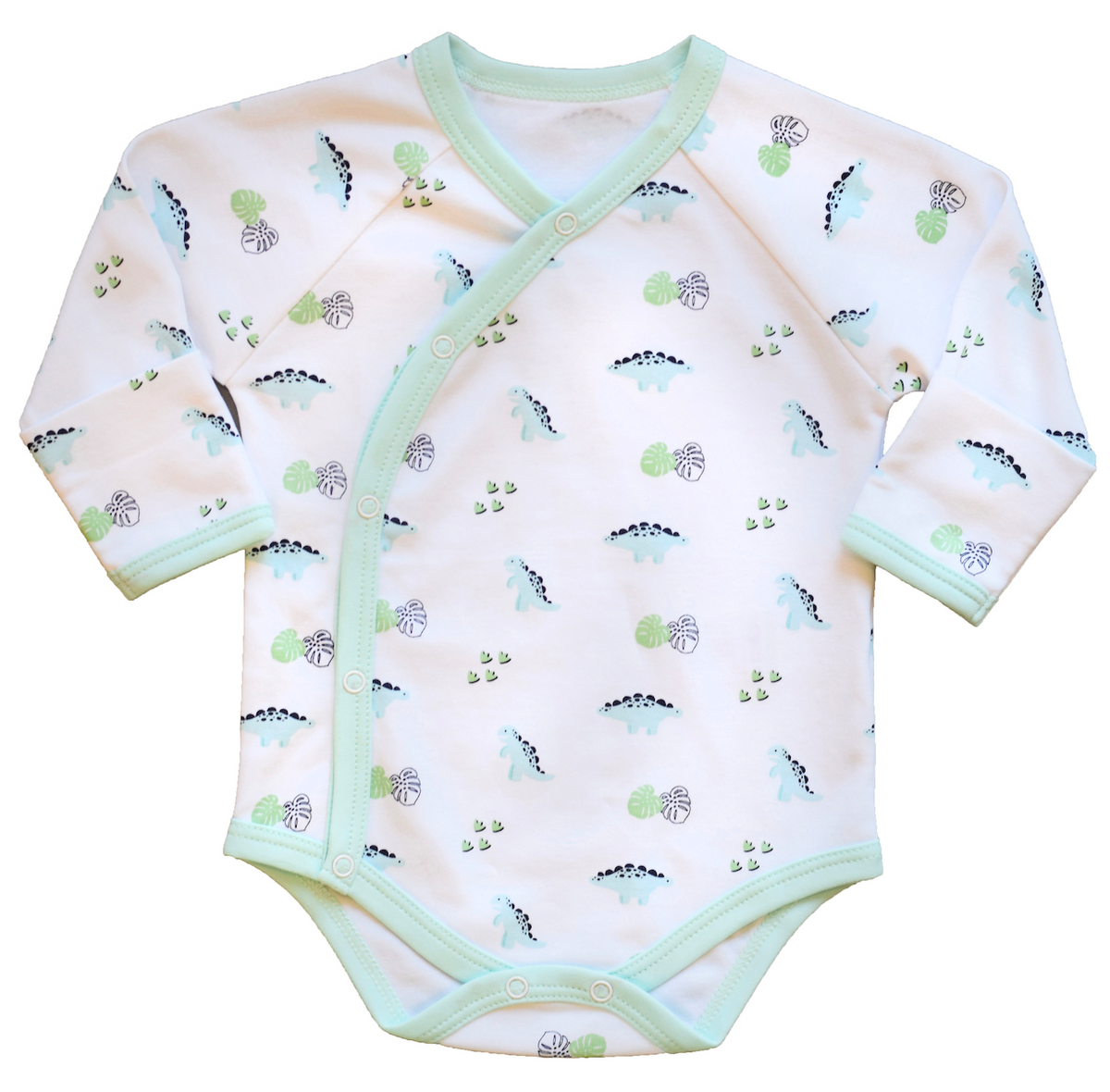 Long Sleeve Dino Print Onesie