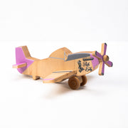Wwii Classic P-51 Mustang Wooden Toy Airplane Pink Lady | Educational Montessori | Eco-friendly Hardwood | Made In The Usa 🇺🇸