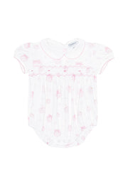Pink Pumpkin Patch Smocked Bubble