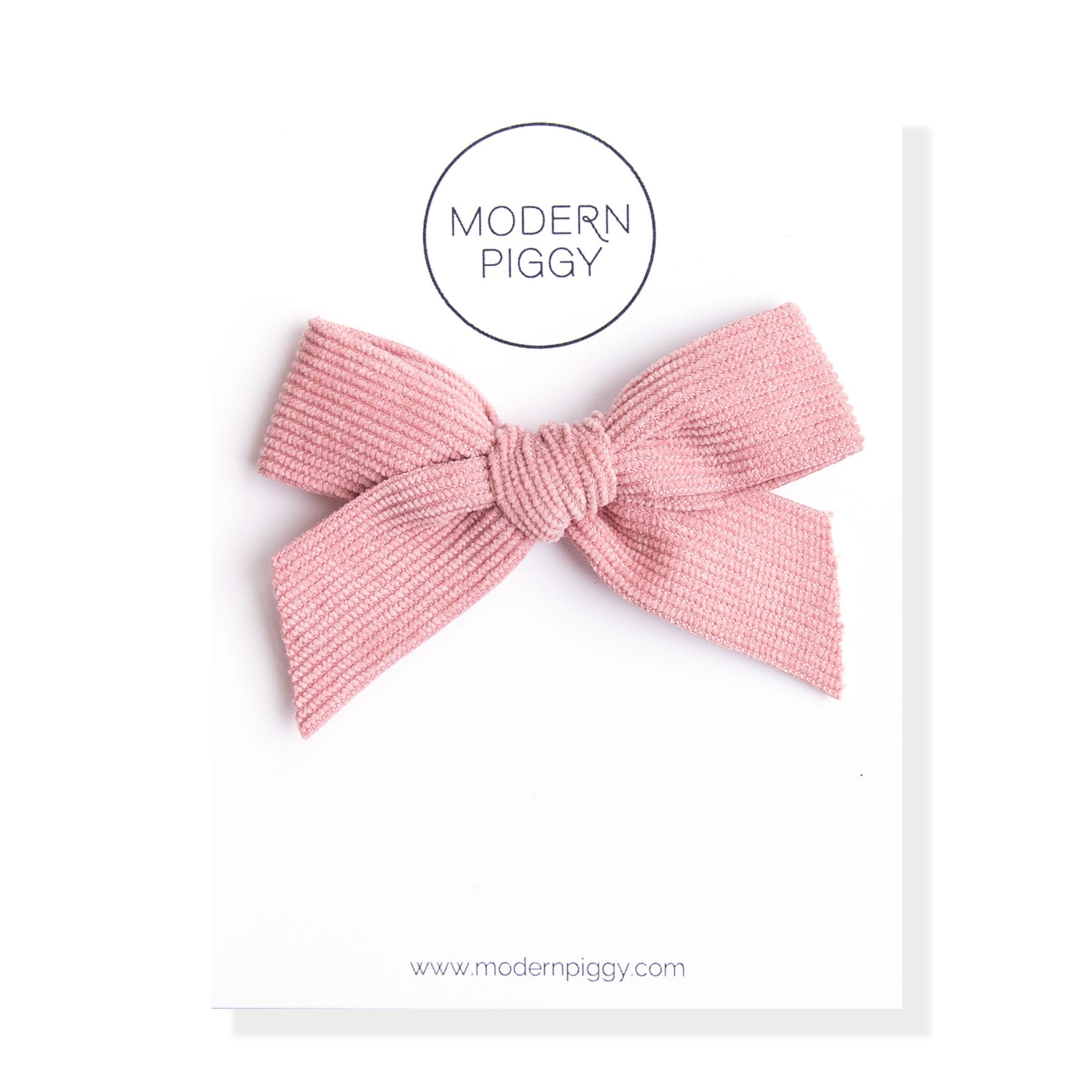 Rosewood | Corduroy Ribbon Bow