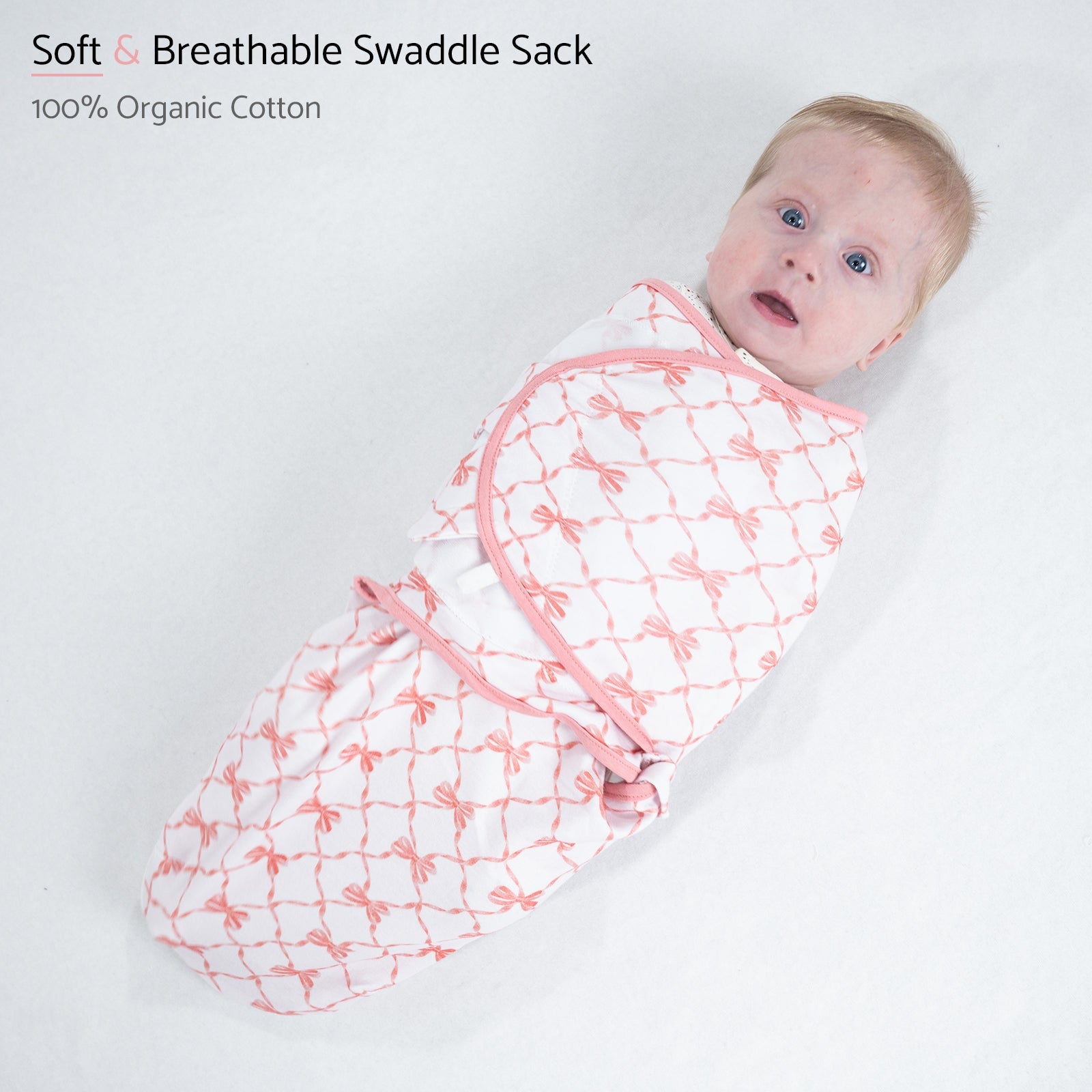 Beautiful Bows Swaddle Sack
