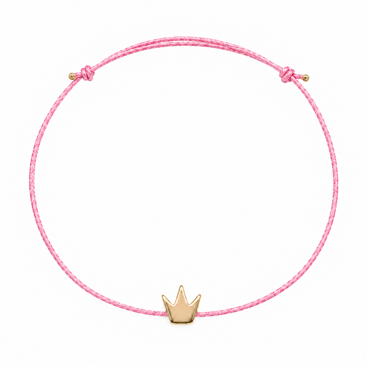 Gold Crown Hematite Charm Bracelet