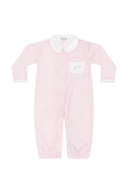 Pink Herringbone Embroidered Converter Gown