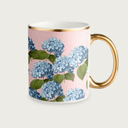 Blue Hydrangea Mug - Pink