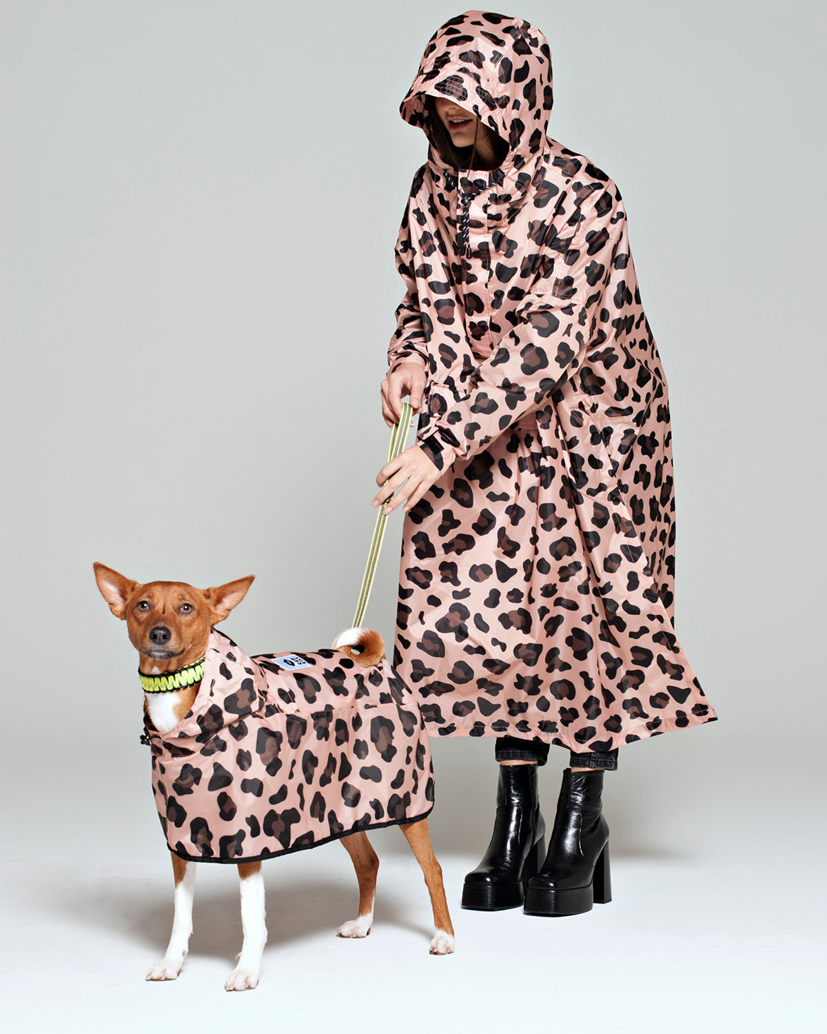 Dog Rain Poncho Pink Panther