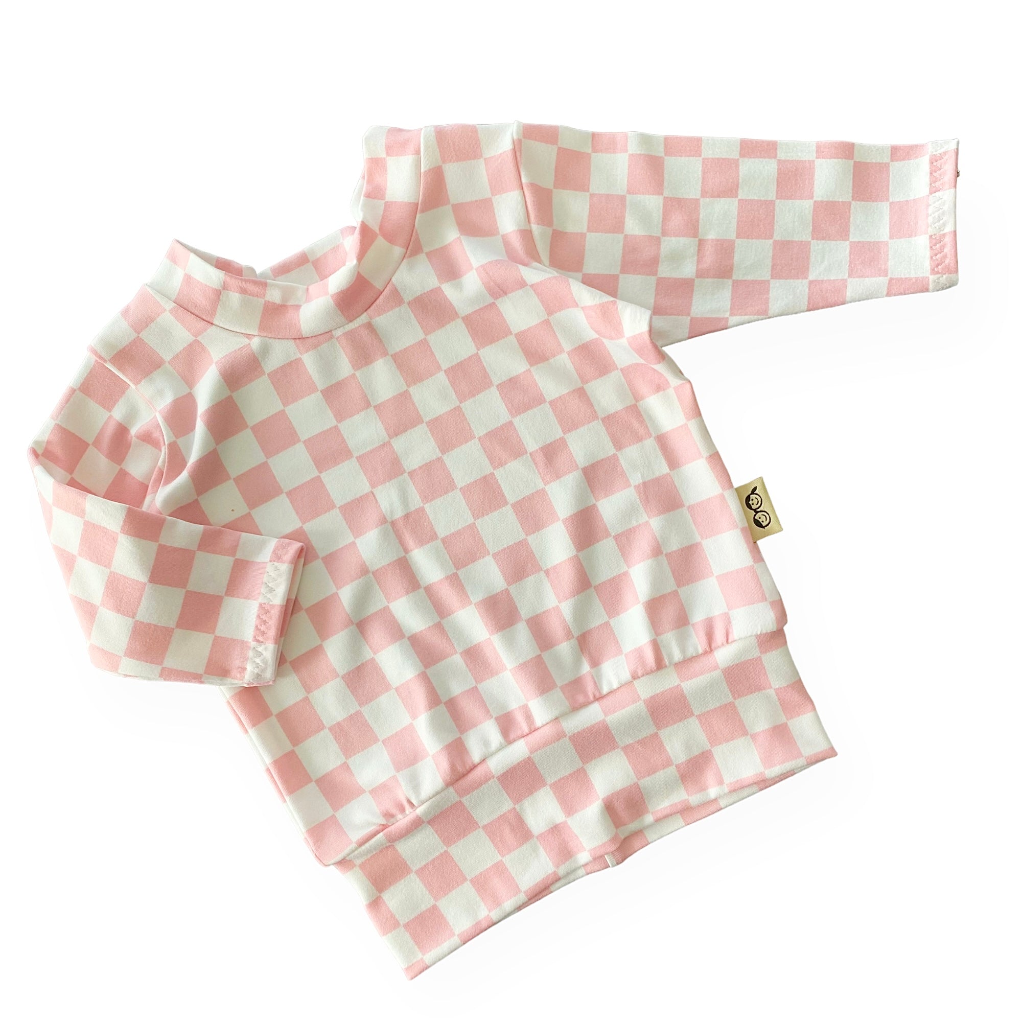 Pink Retro Checkered Lounge Set