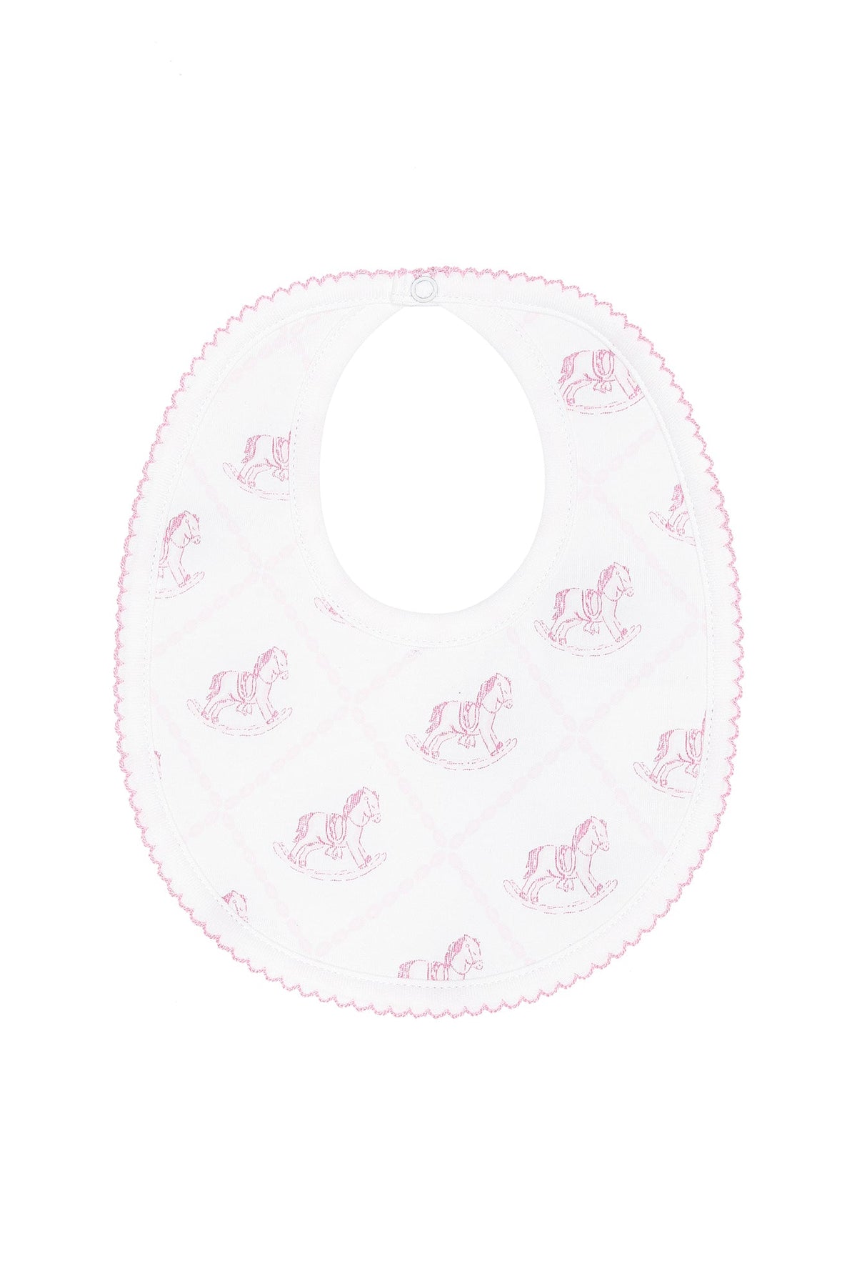 Pink Rocking Horse Bib