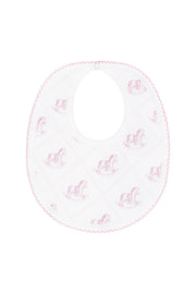 Pink Rocking Horse Bib