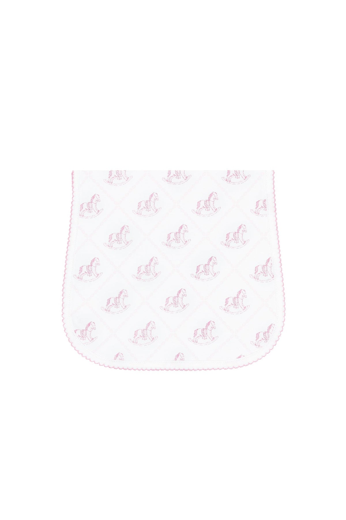 Pink Rocking Horse Burp Cloth