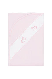Pink Rocking Horse Embroidered Blanket