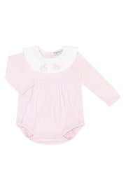 Pink Rocking Horse Embroidered Bubble Ls