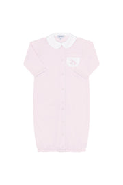 Pink Rocking Horse Embroidered Converter Gown