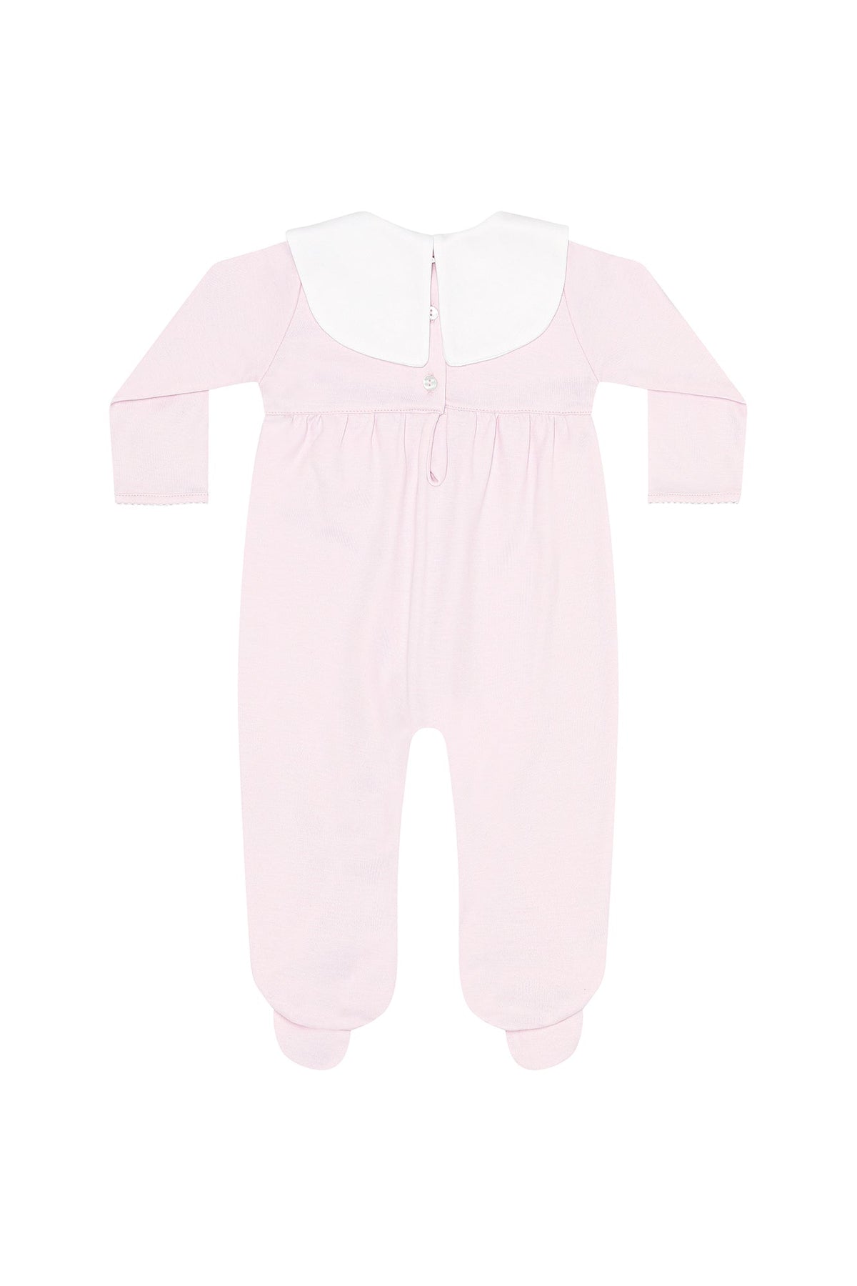 Pink Rocking Horse Embroidered Footie