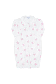 Pink Stars Print Converter Gown