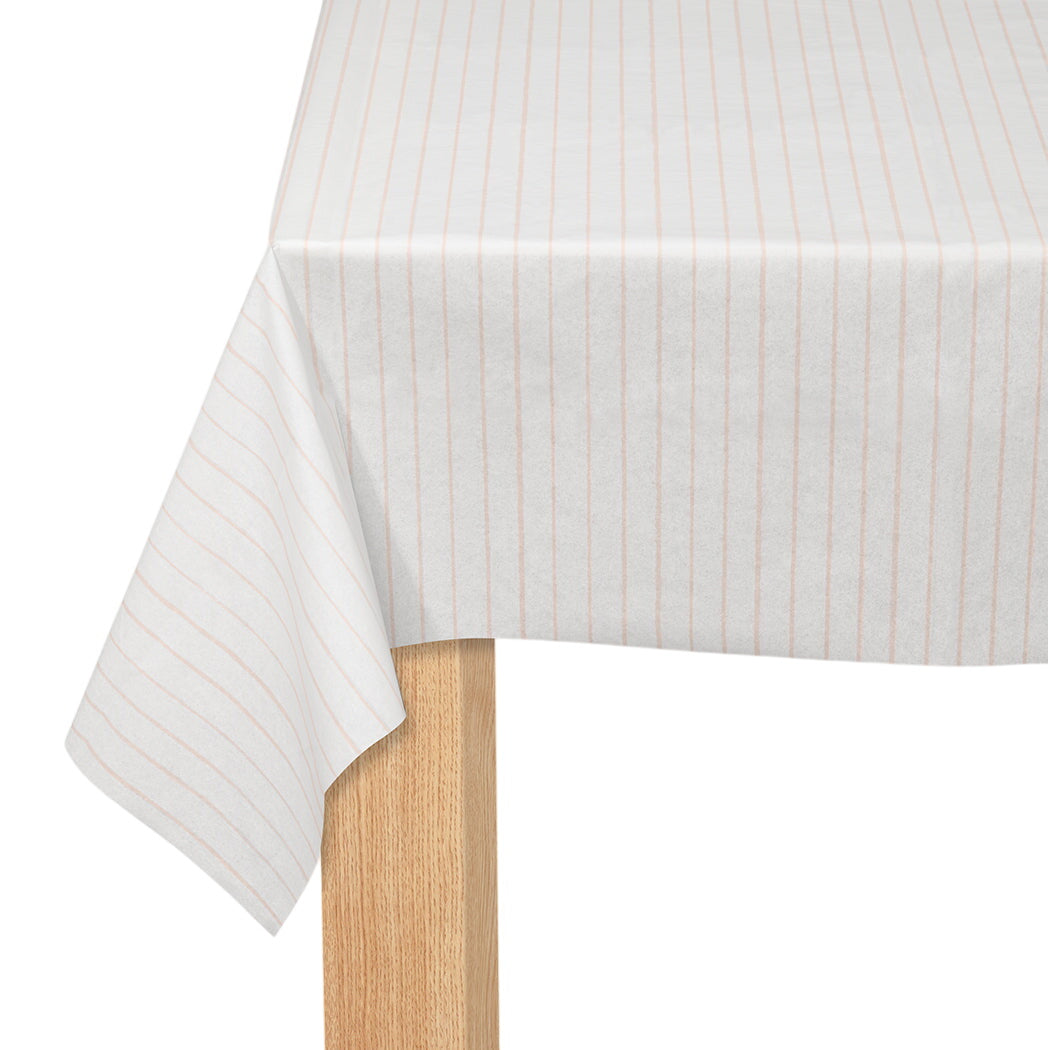 Pale Pink Pinstripe Tablecloth