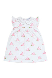Pink Bunnies Ruffle Playtime Dress