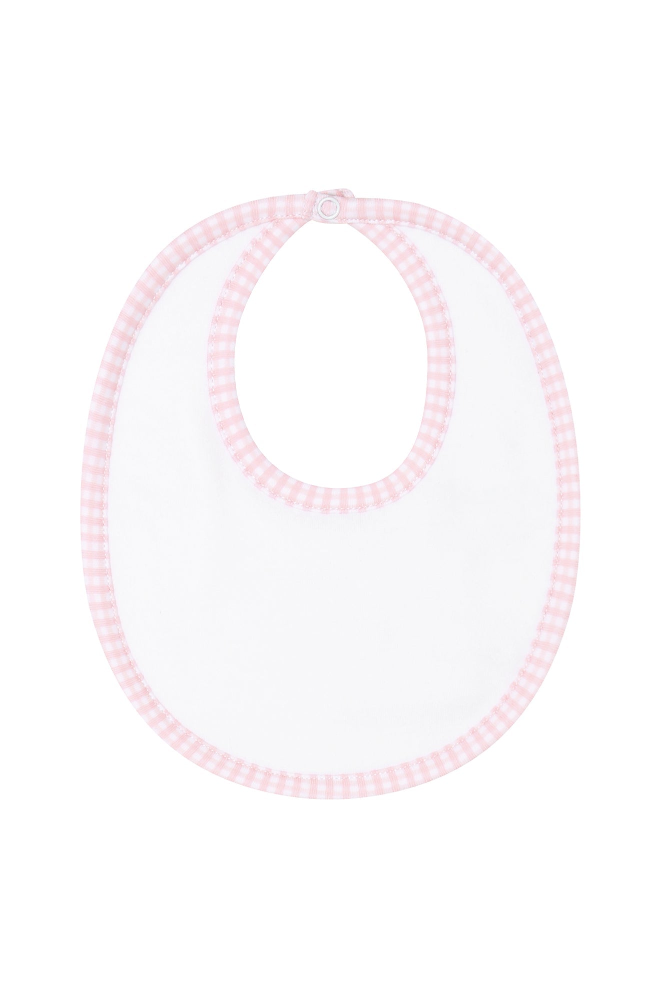 Pink Gingham bib