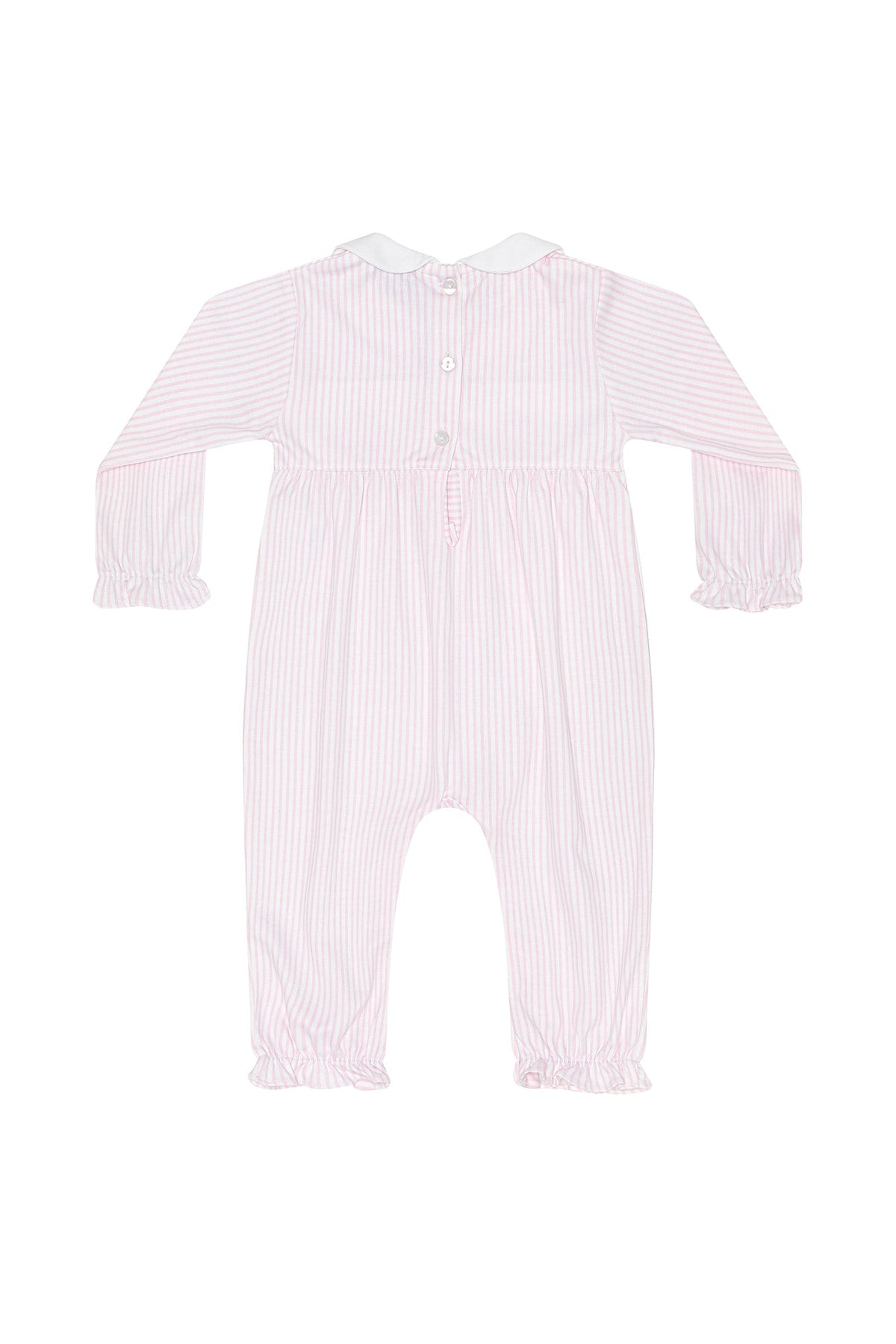 Pink Pumpkin Patch Embroidered Playsuit