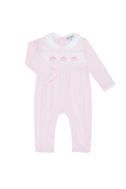 Pink Pumpkin Patch Embroidered Playsuit