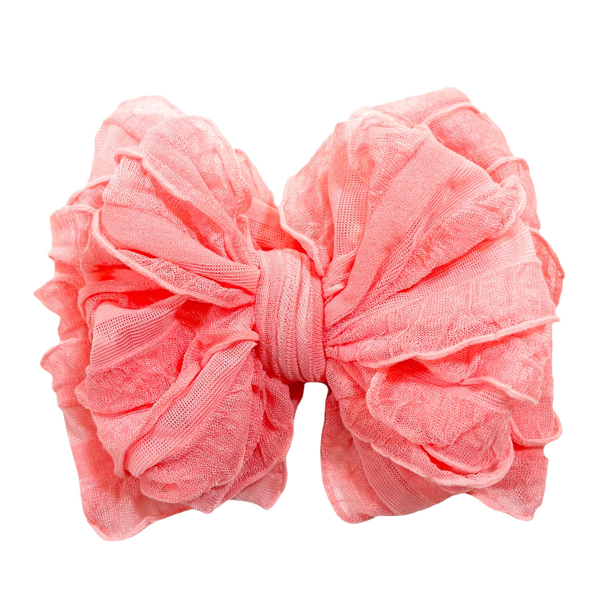 Pink Grapefruit | Signature Ruffled Baby Headband