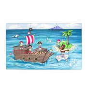 Ahoy! A 24-piece Pirate Themed Puzzle For Toddlers & Preschoolers - 11"x19"