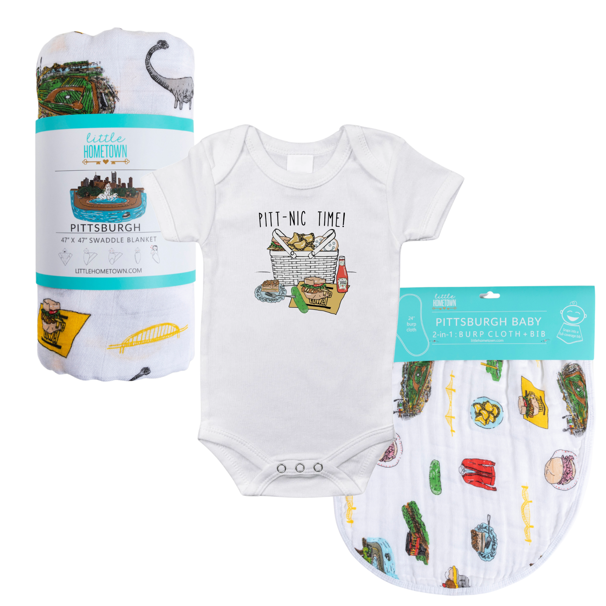 Pittsburgh Picnic Baby Gift Bundle Baby Shower Essential For Newborn