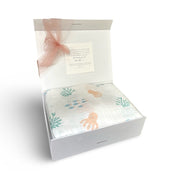 Swaddle Muslin Blanket: Under The Sea, Girl Newborn Gift