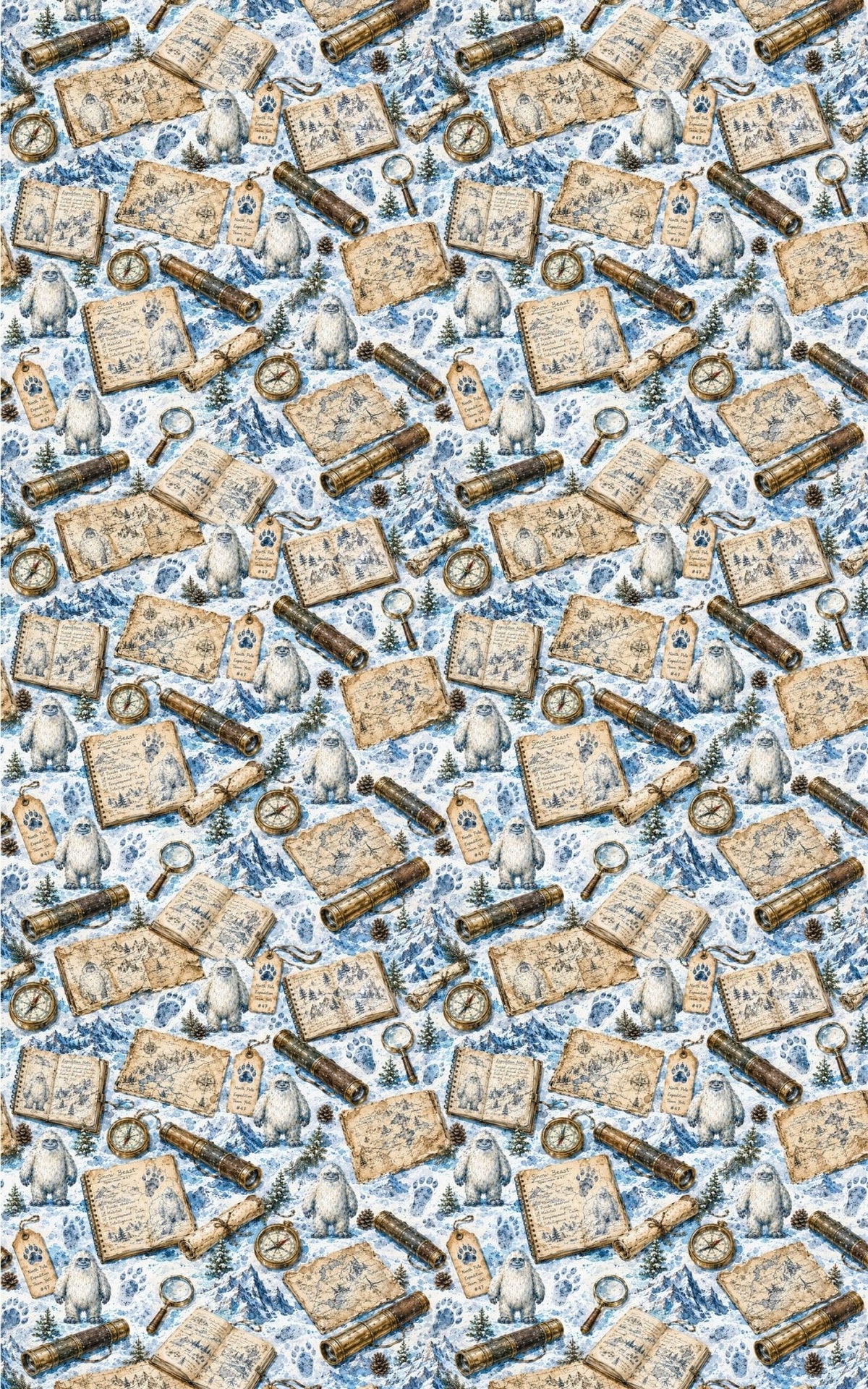 Frost Bound Exploration Wrapping Paper