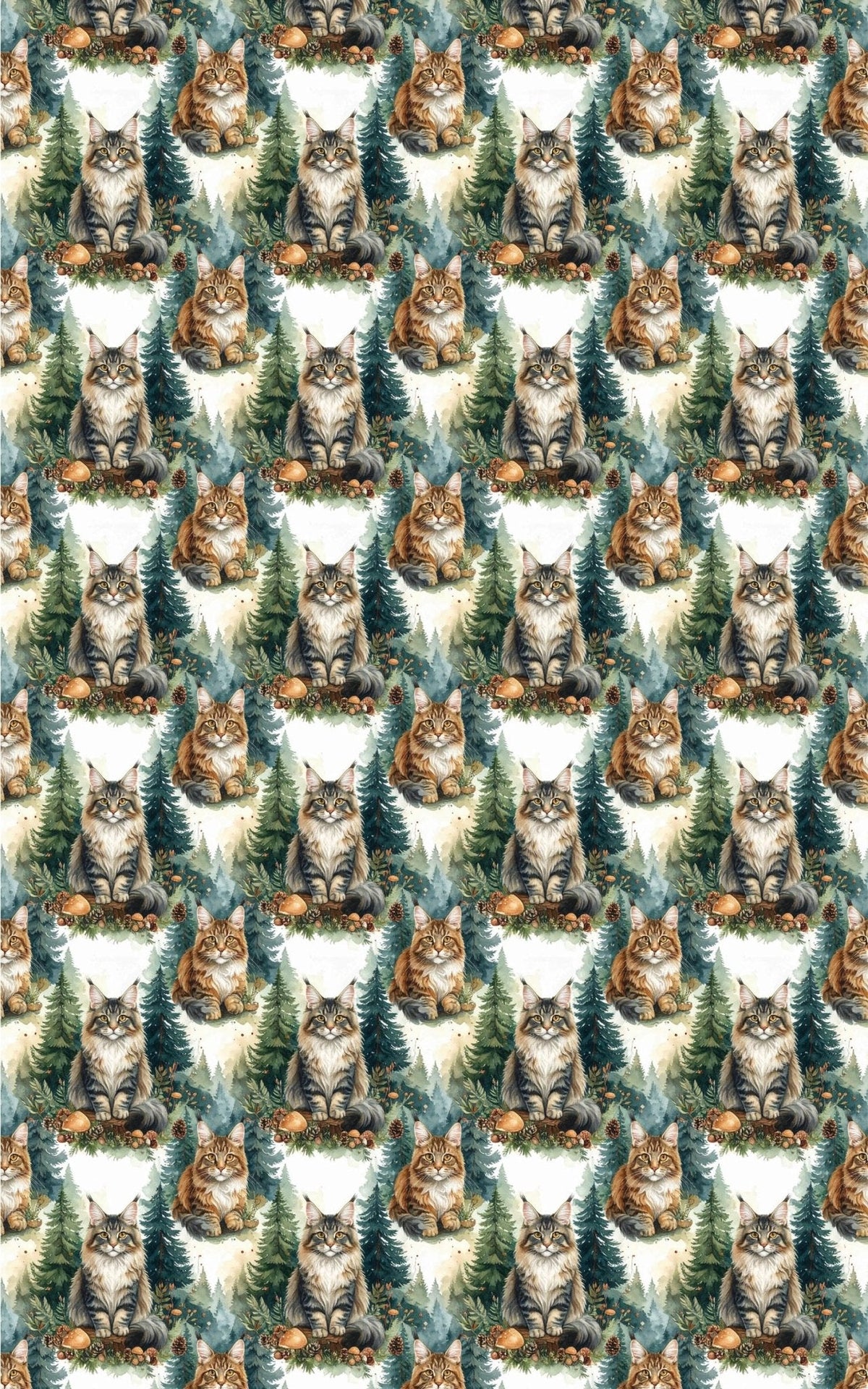 Forest Guardian Maine Coons Wrapping Paper