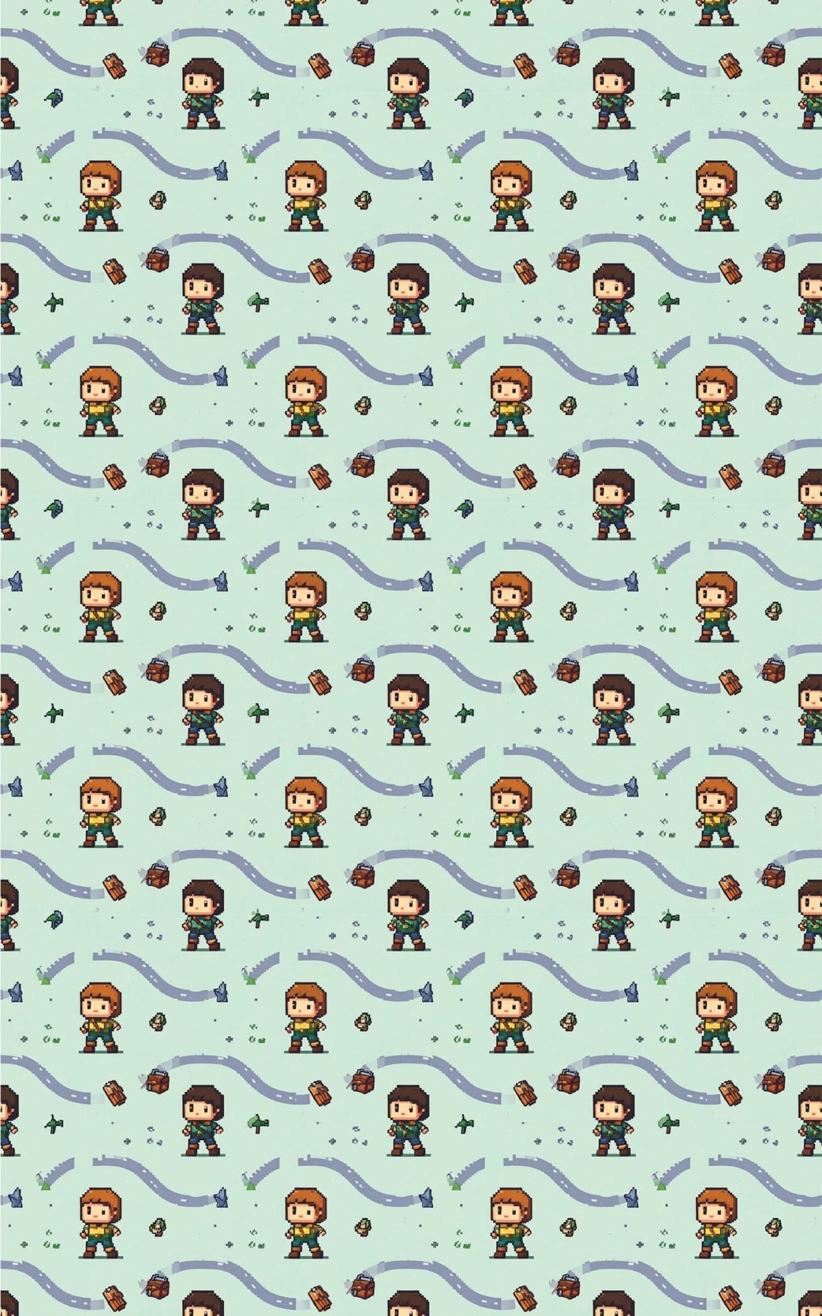 Pixel Hero Journey Wrapping Paper