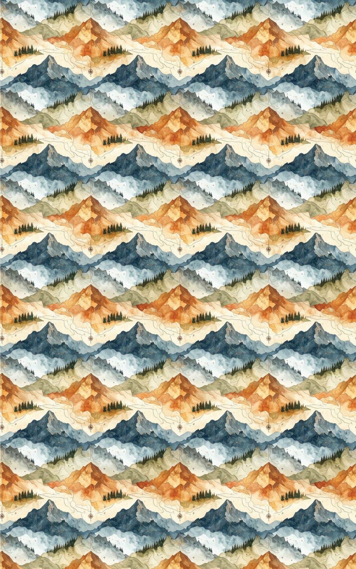 Topographic Summit Wrapping Paper