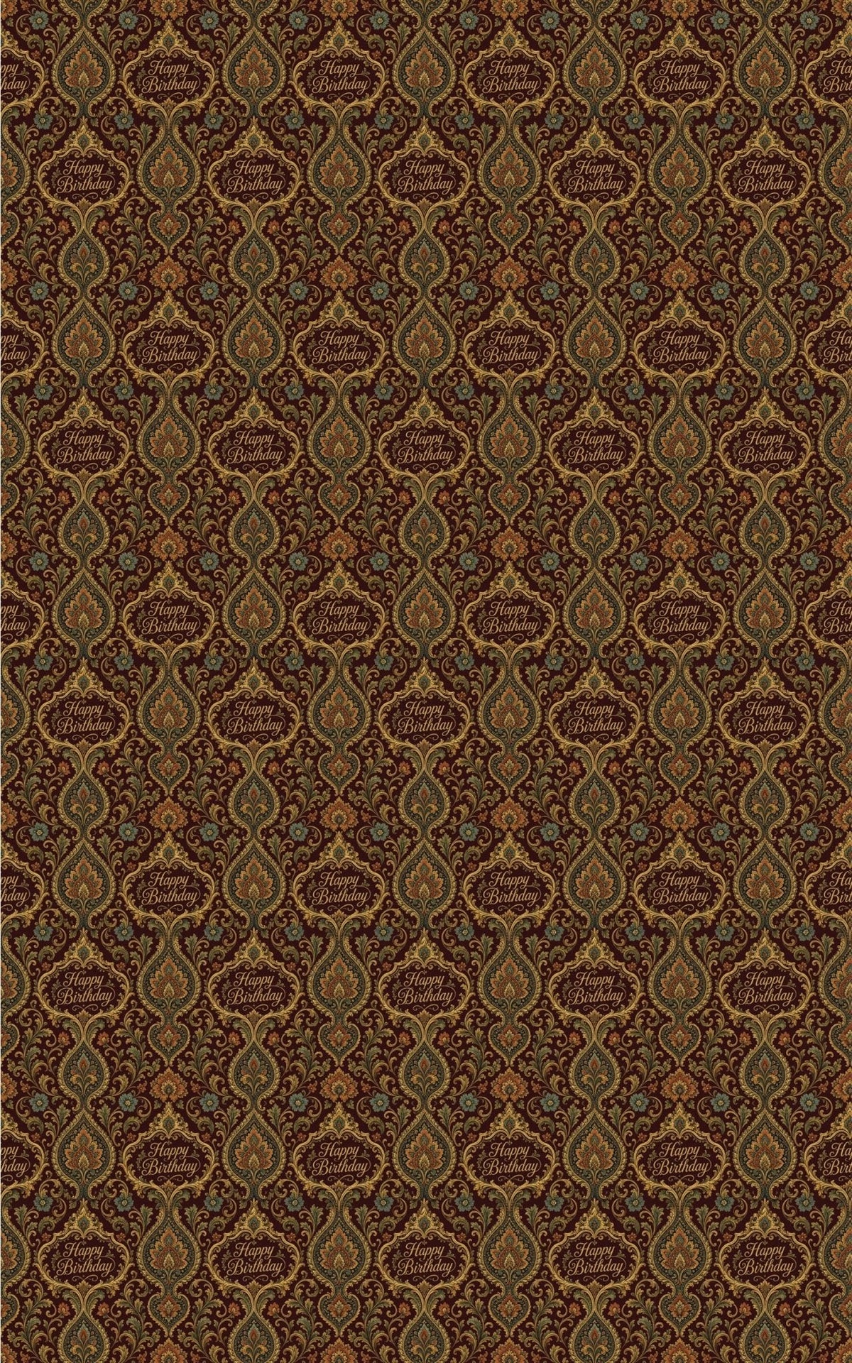 Royal Paisley Celebration Wrapping Paper