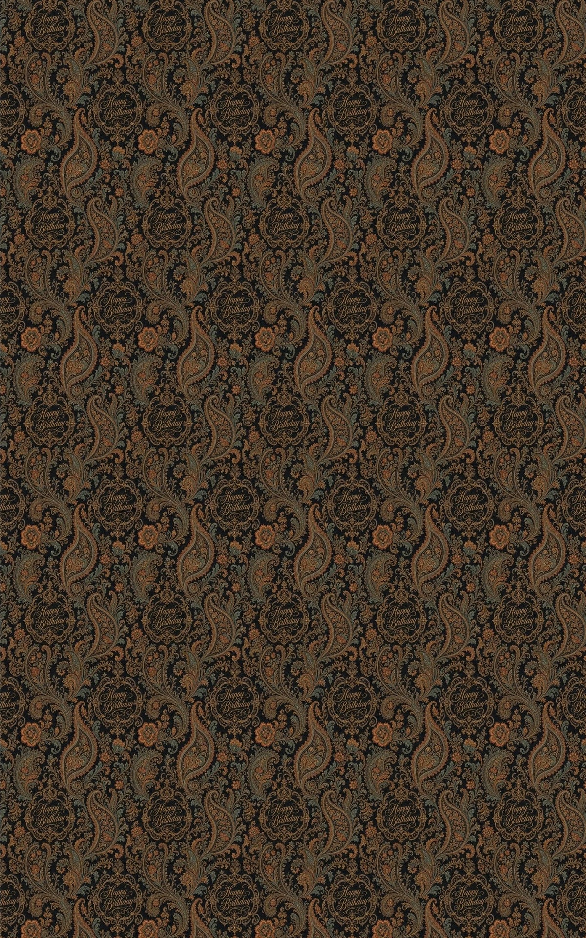 Birthday Heritage Scrollwork Wrapping Paper