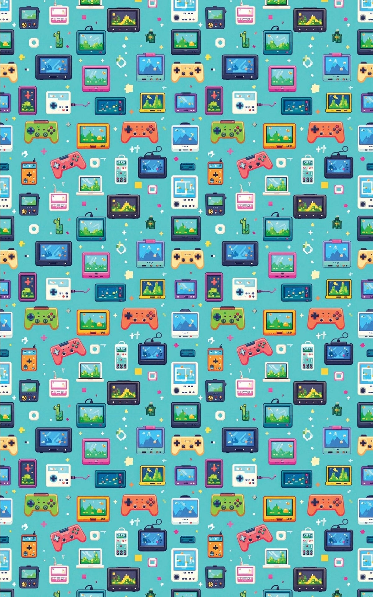 Pixel Pocket World Wrapping Paper