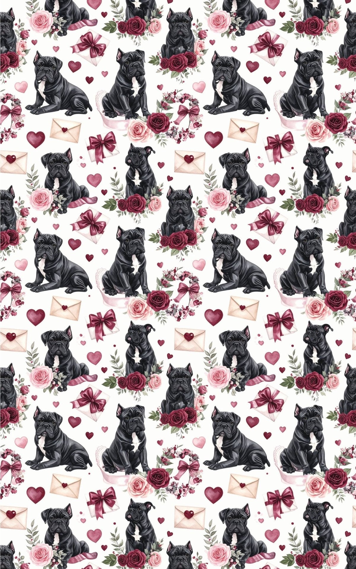 Valentine's Romance (cane Corso) Wrapping Paper