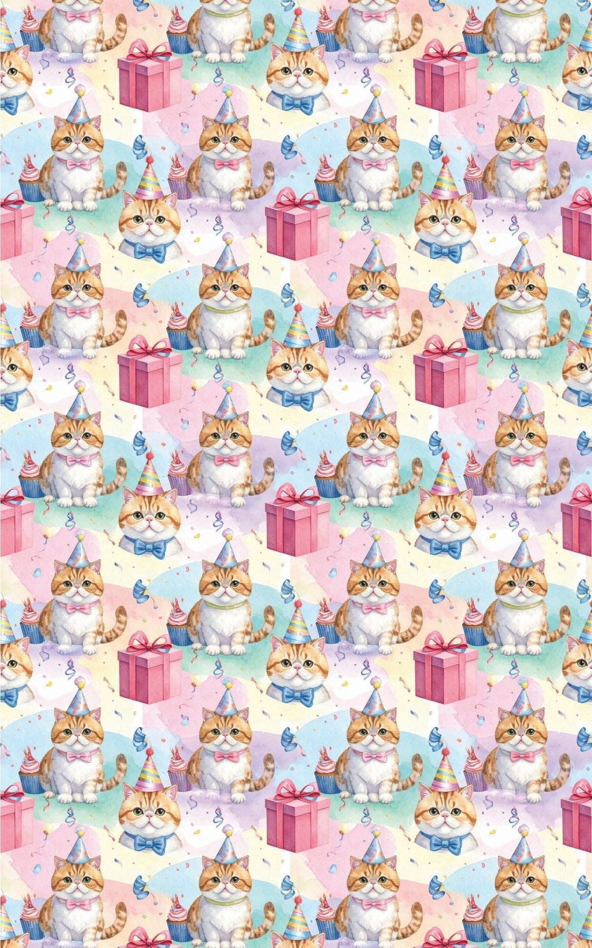 Presents And Birthday (exotic Shorthair) Wrapping Paper