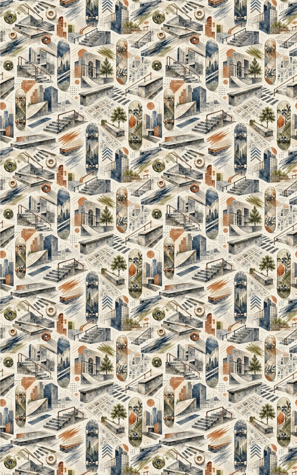 Street Geometry Wrapping Paper