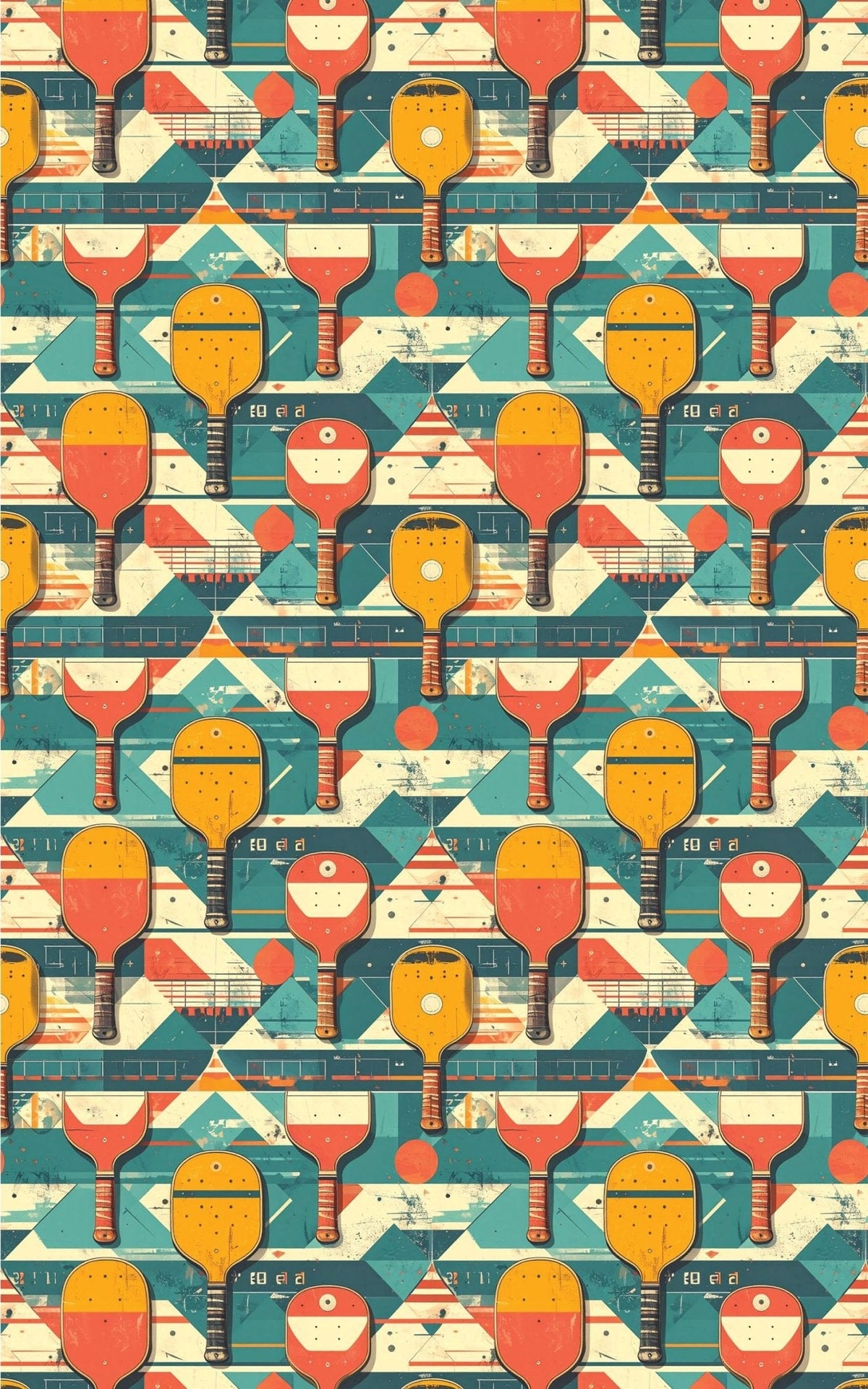 Pickleball Time Machine Wrapping Paper
