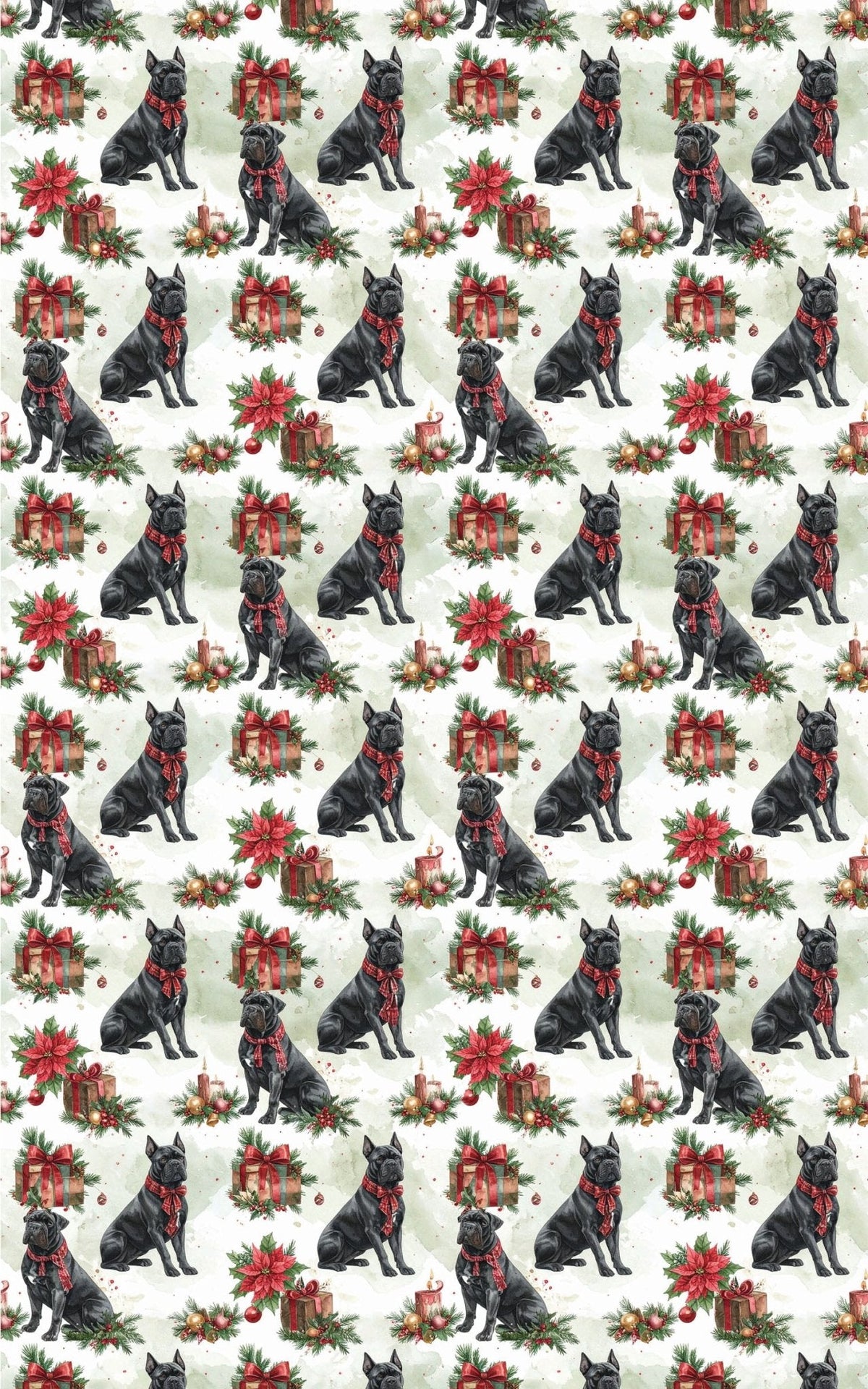 Luxury Holiday Gift Boxes (cane Corso) Wrapping Paper