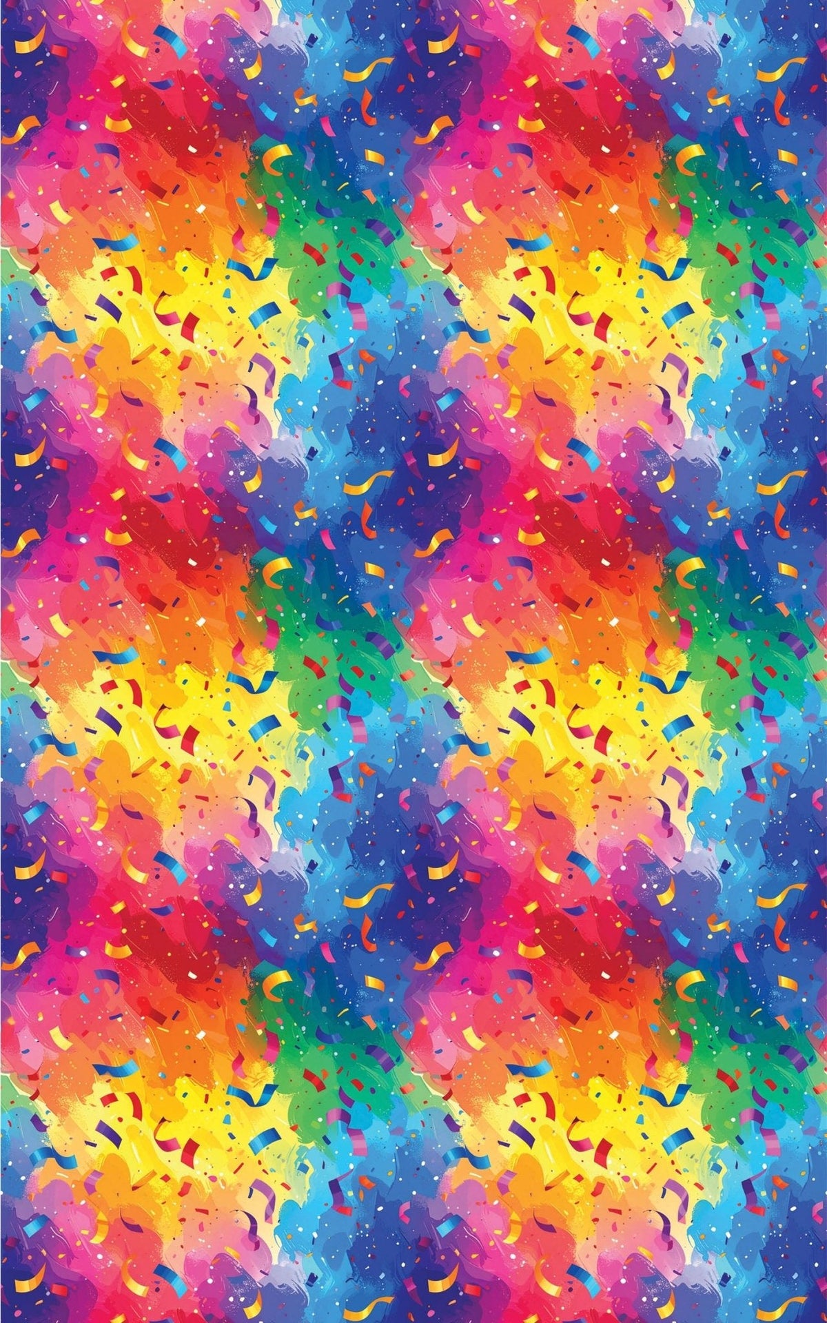 Confetti Storm Celebration Wrapping Paper