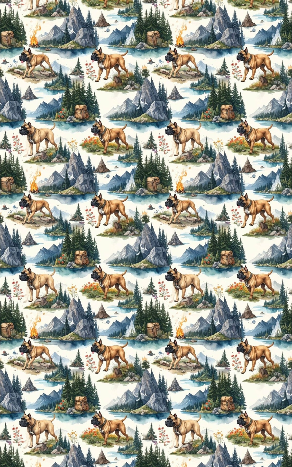 Mountain Adventure (cane Corso) Wrapping Paper