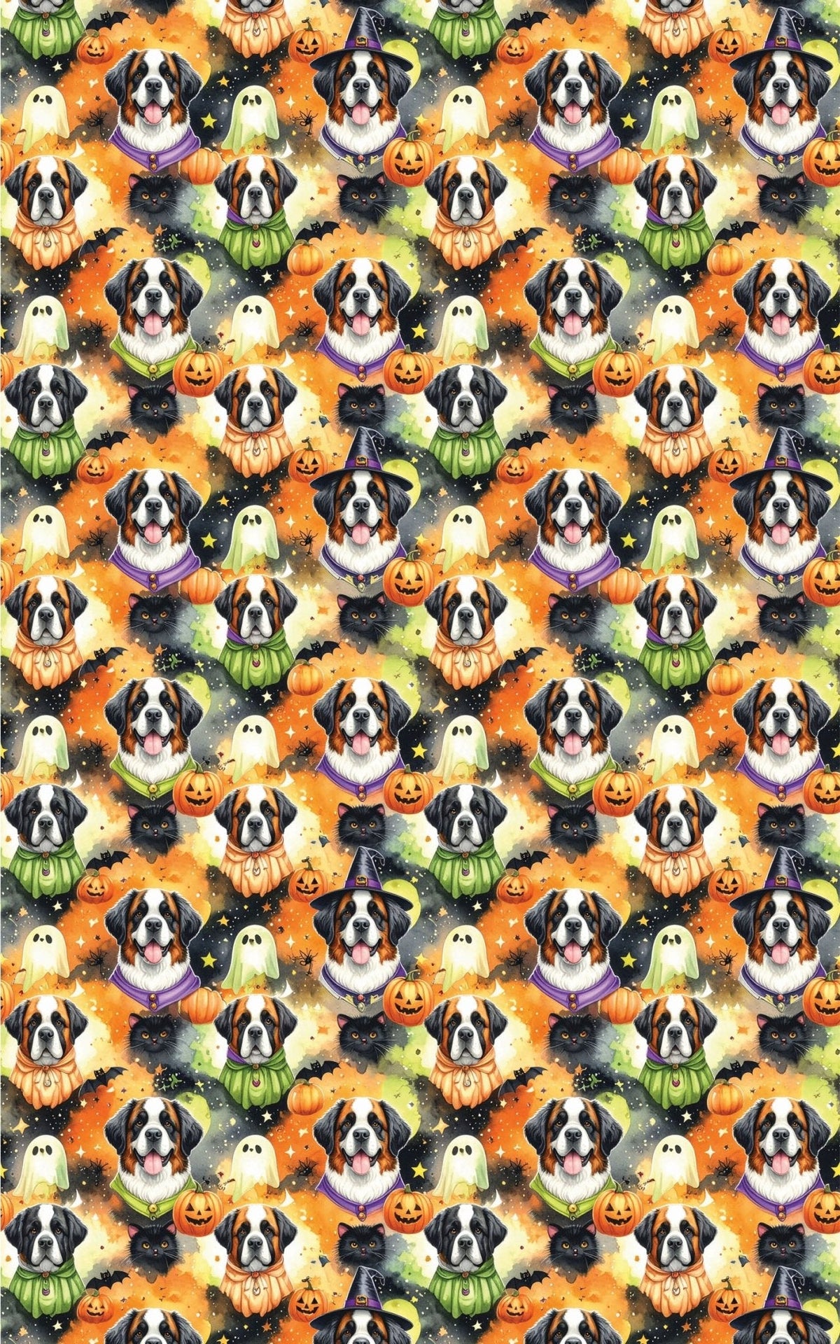 St. Bernard Costume Parade Wrapping Paper