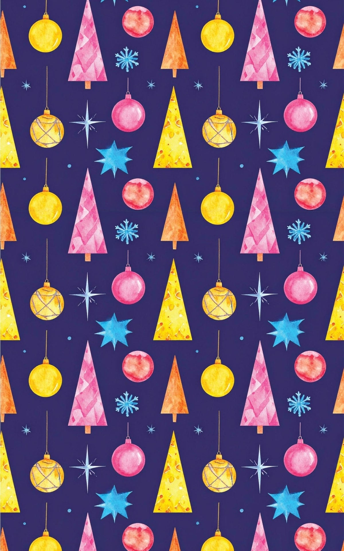 Space Age Christmas Wrapping Paper