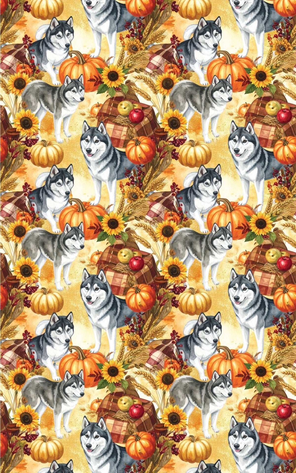Harvest Husky (alaskan Husky) Wrapping Paper